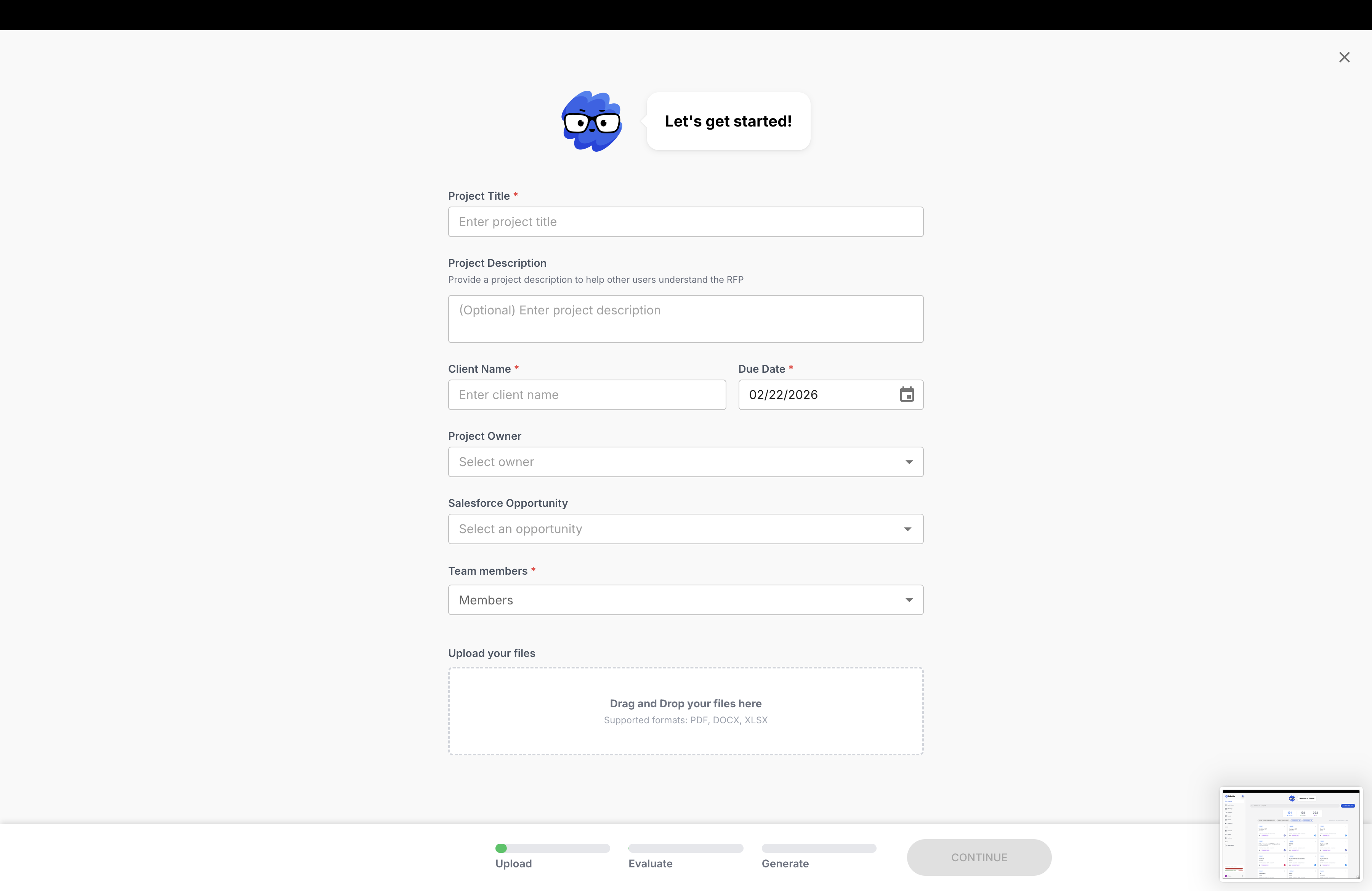 Tribble Respond — new project